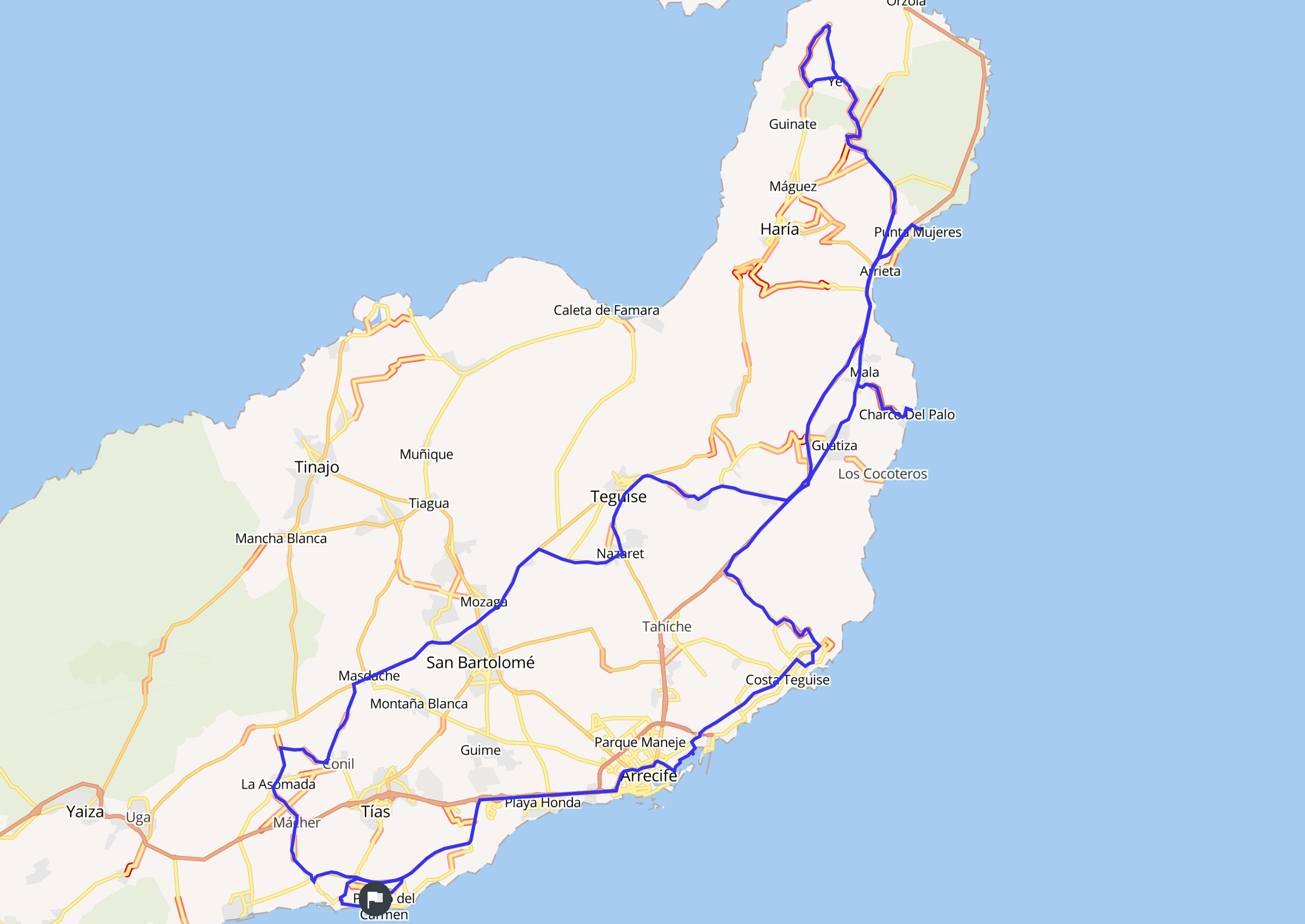 Lanzarote Southern Route